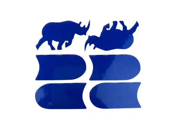 Shaman Racing reflexné samolepky nosorožec sada 6 ks modrá