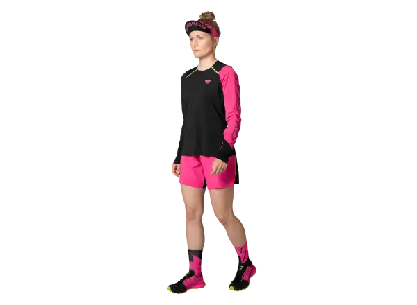 Dynafit DNA dámske bežecké tričko dlhý rukáv Pink Glo