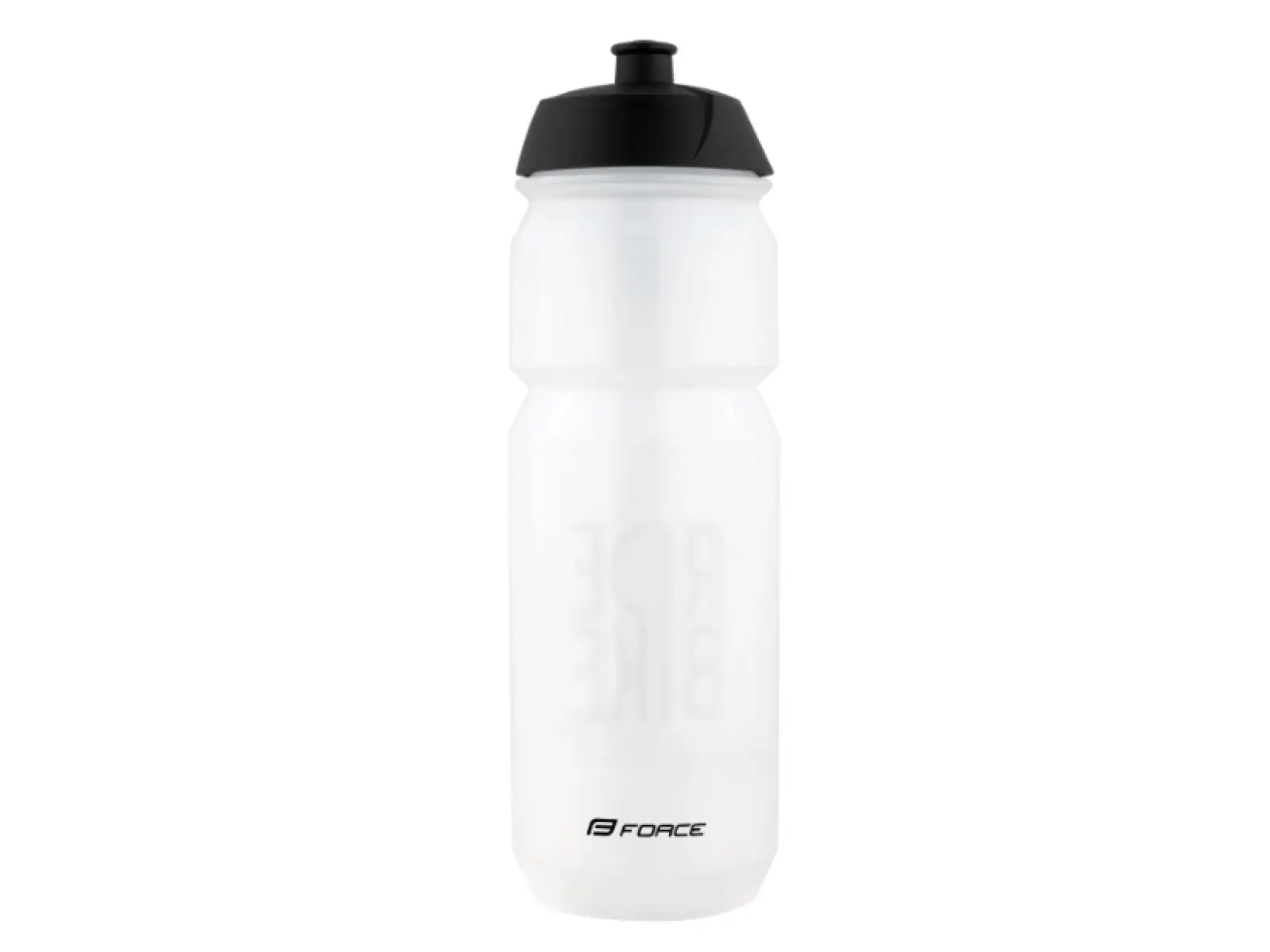 Force Ride Bike cyklistická fľaša 750 ml transparentná/čierna