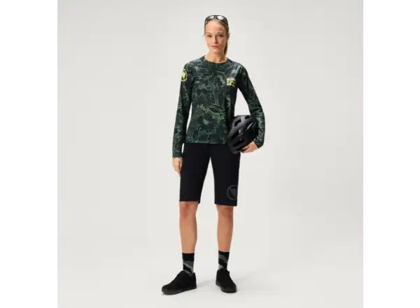 Endura Floral LTD dámsky dres dlhý rukáv Black