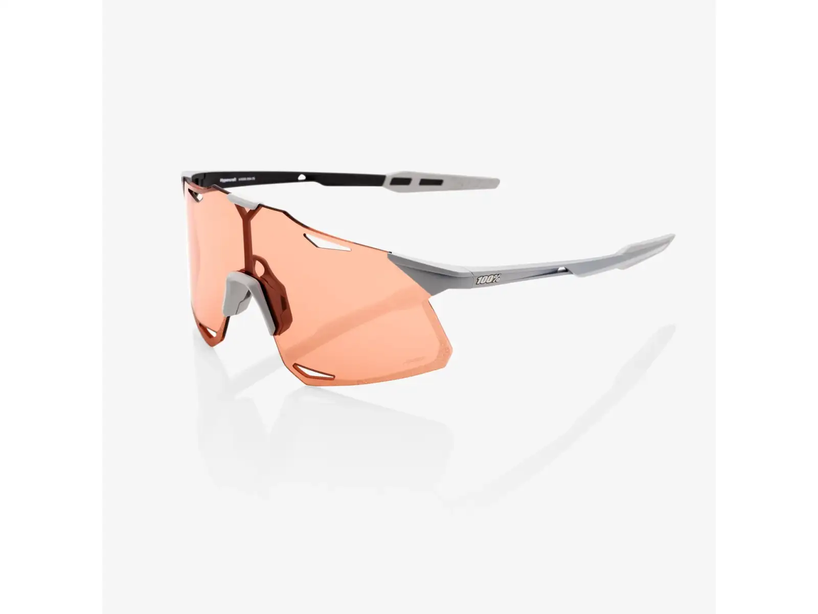 100% Hypercraft okuliare Matte Stone Grey/HiPER Coral