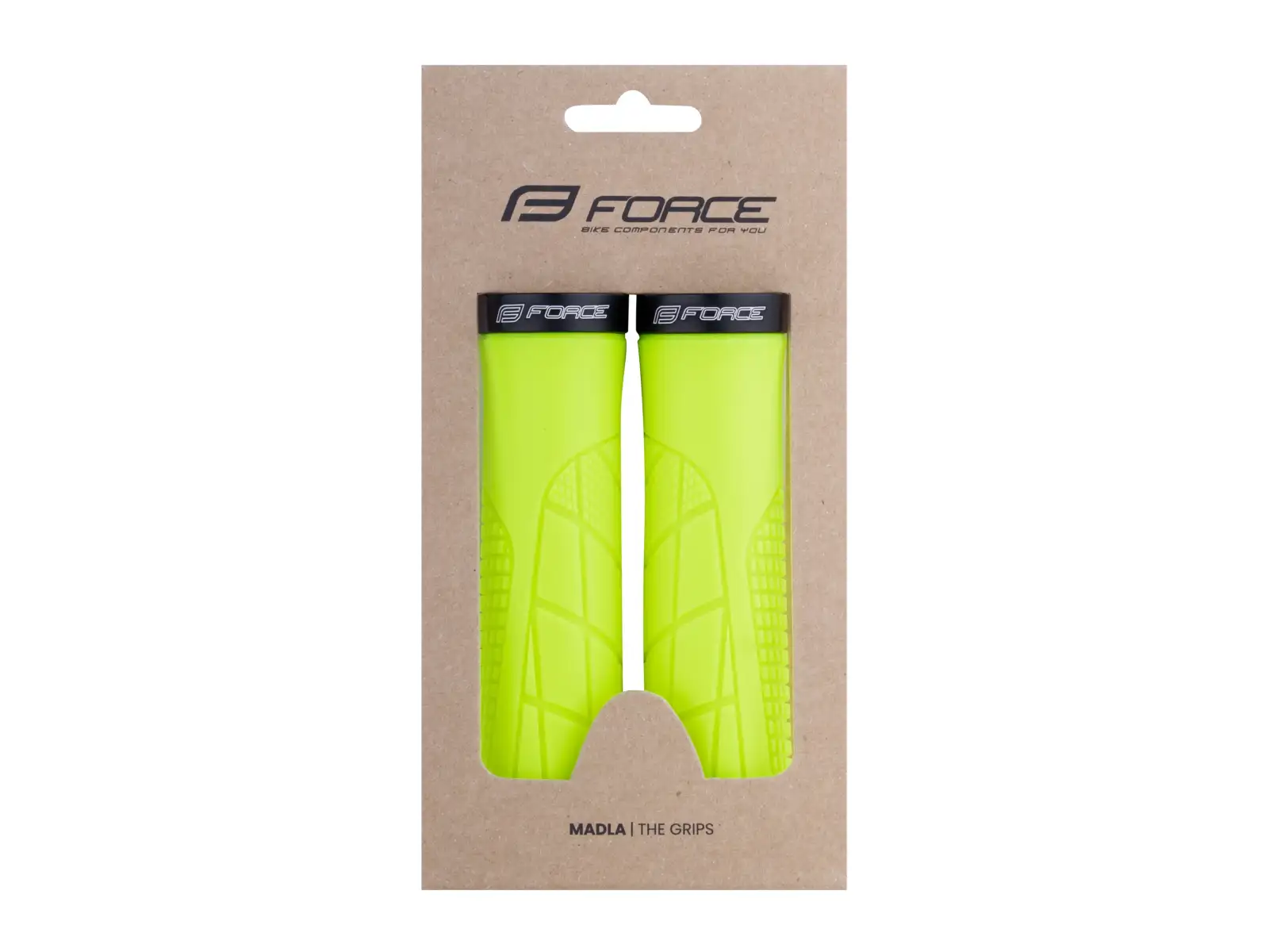 Force Orix gumené gripy fluo žltá