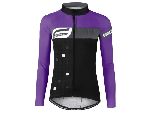 Force Square dámsky dres s dlhým rukávom black/purple