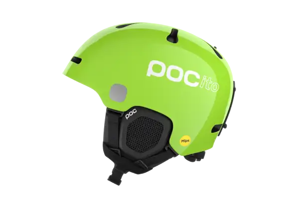 POC POCito Fornix MIPS detská lyžiarska prilba Fluorescent Yellow/Green