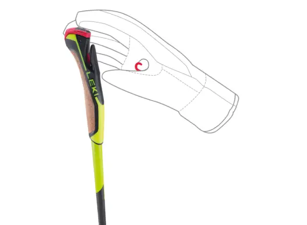 Leki PRC 650 bežecké palice Neon yellow/Black