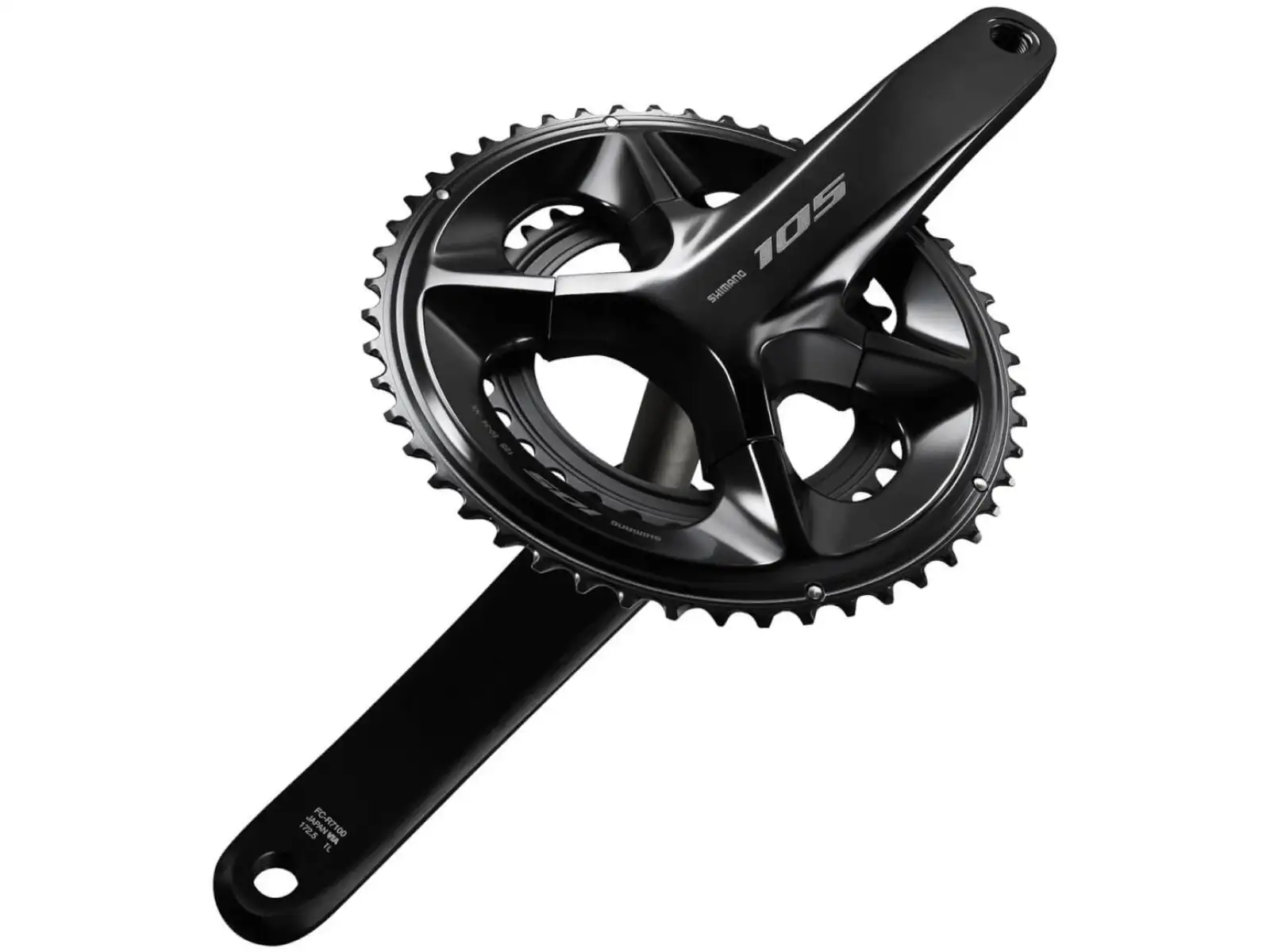 Shimano 105 FC-R7100 2x12sp. cestné kľuky 50x34 zubov čierna