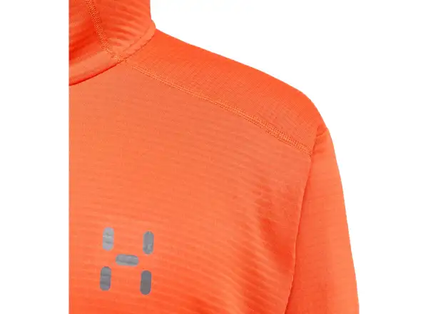 Haglöfs L.I.M Mid Multi Hood pánska mikina s kapucňou červená