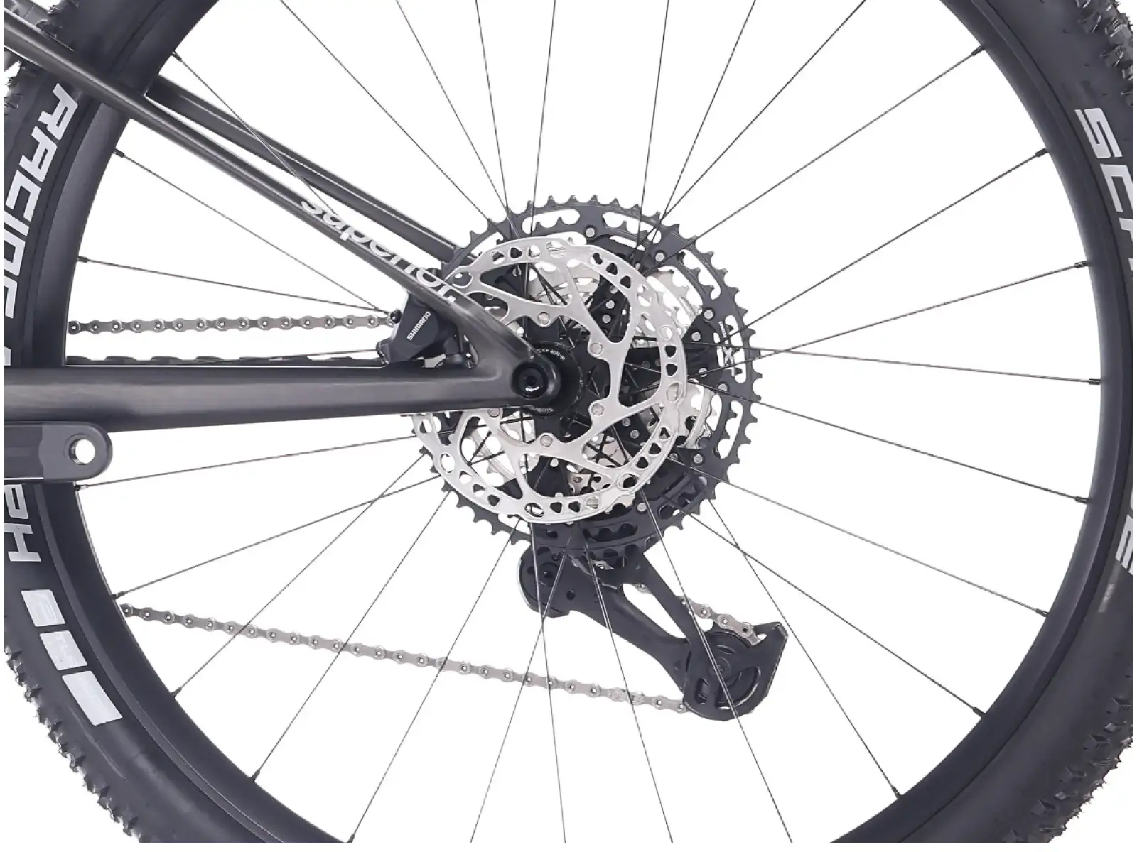 Superior XF 9.7 RC celoodpružený bicykel Matte Carbon/Smoke Chrome