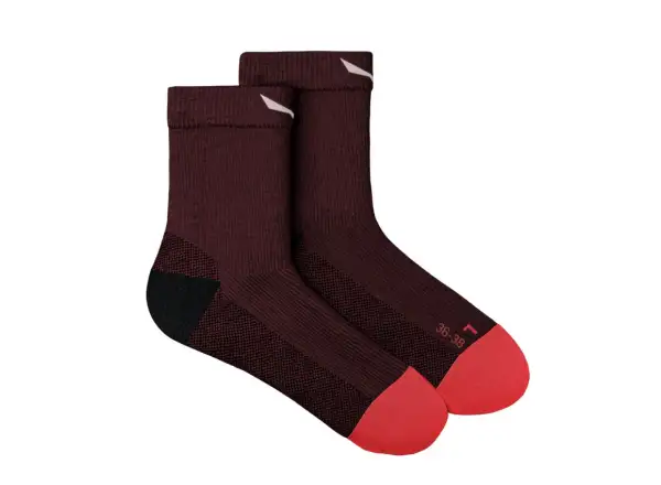 Salewa Mountain Trainer Merino Quarter dámske ponožky Syrah