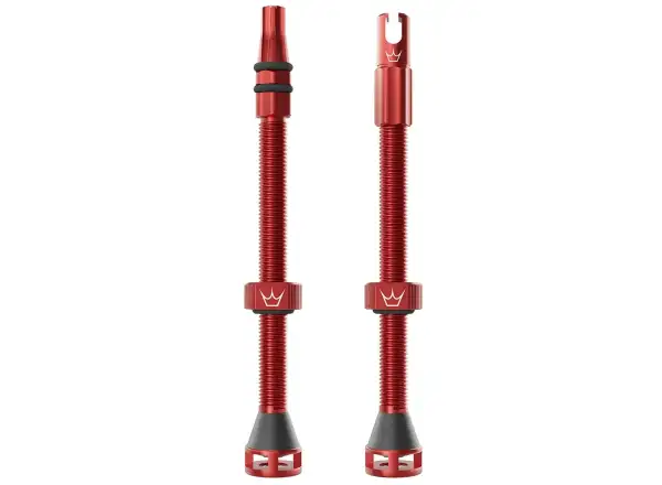 Peatys Holeshot Fast Flow bezdušové ventilky 80 mm Red