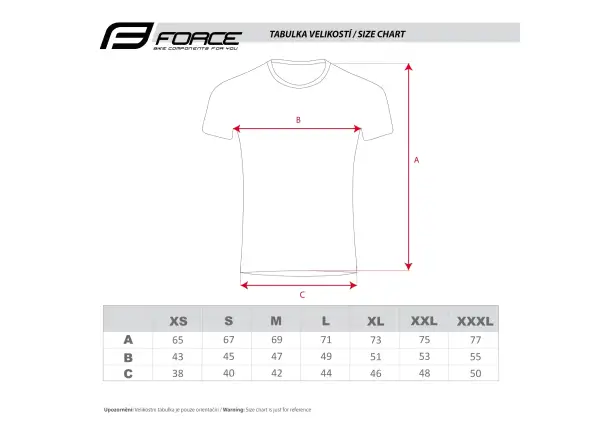 Force Flow unisex tričko krátky rukáv červená