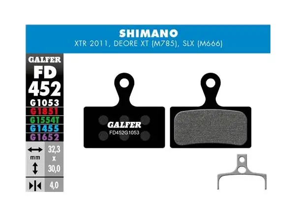 Galfer FD452 Standard G1053 brzdové doštičky pre Shimano