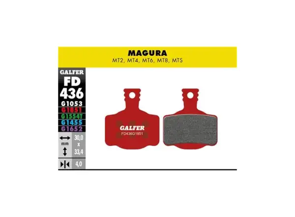 Galfer FD436 Advanced brzdové doštičky pre Magura MT2, MT4, MT4, MT6, MT8, MTS