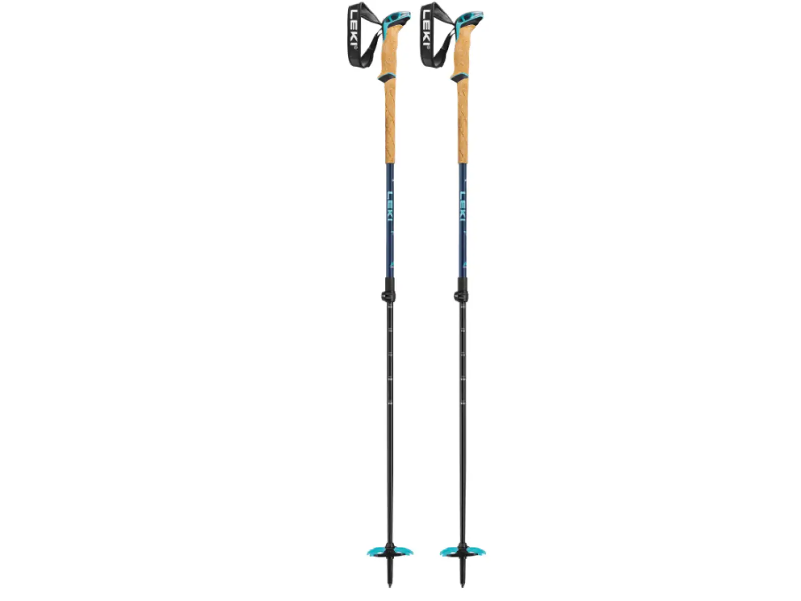 Leki Bernina Lite 2 dámske skialpové palice Denim blue/Midnight blue/Mint