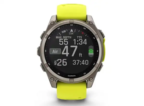 Garmin fenix 8 - 51 mm Solar Sapphire inteligentné hodinky Titanium Yellow/Graphite