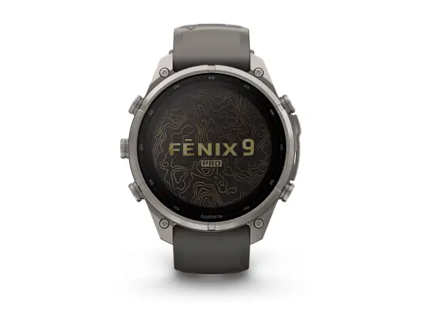 Garmin Fénix 9 Pro inReach Solar 47 mm Titanium Pebble Gray/Silver Gray