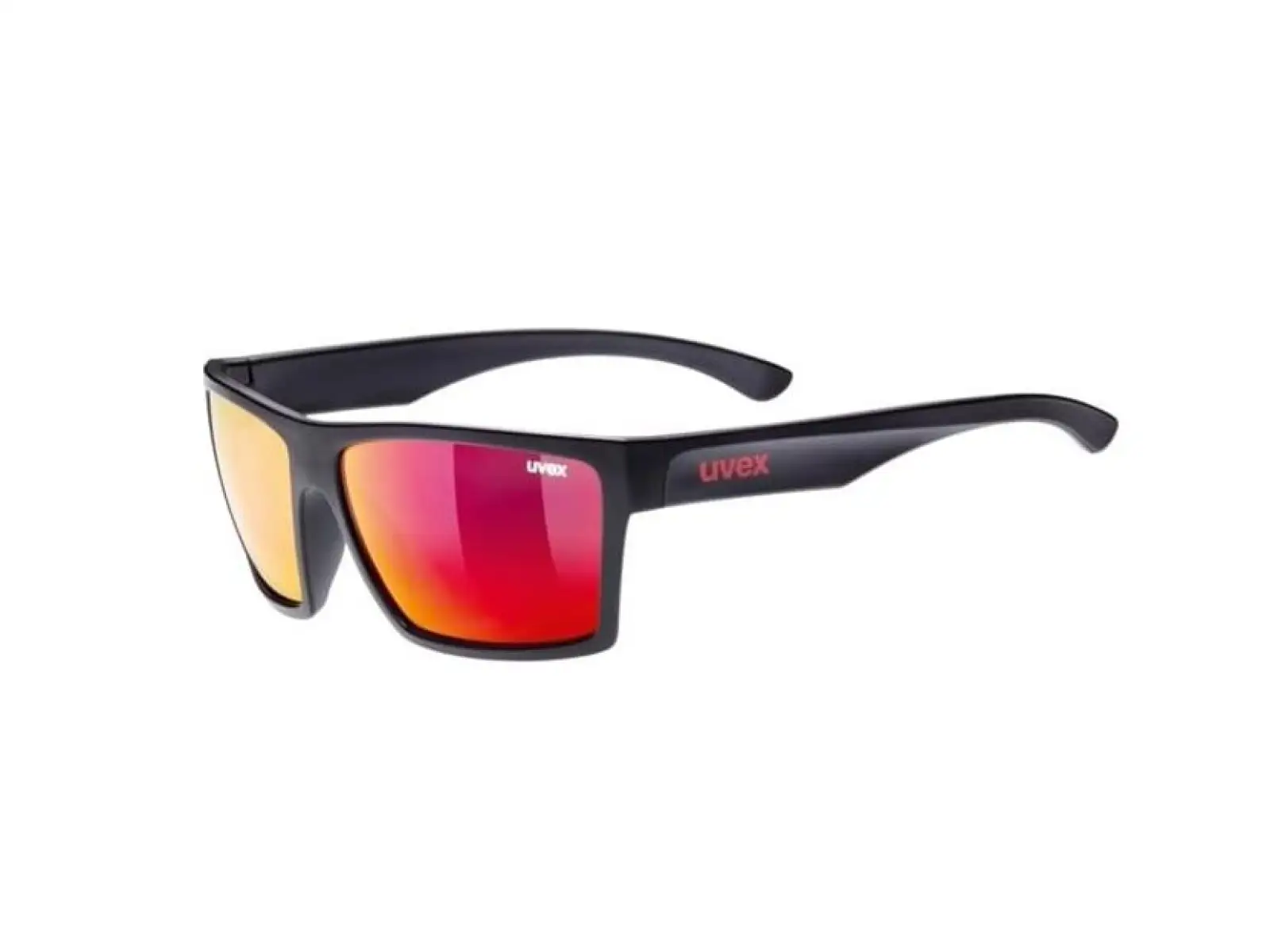 Uvex LGL 29 okuliare black mat red/mirror red