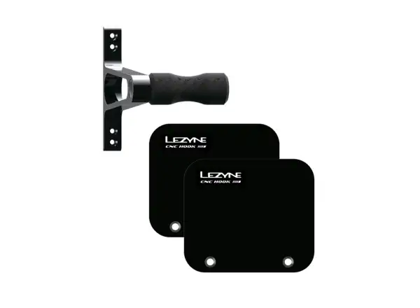 Lezyne CNC Alloy Wheel Hook nástenný držiak na bicykel black