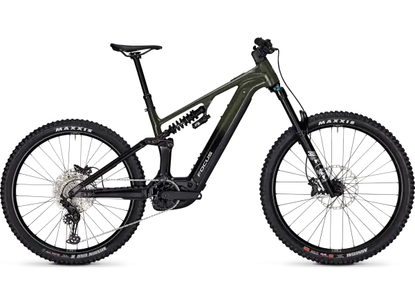 Focus SAM2 6.8 800 Wh celoodpružený elektrobicykel (Urbangreen/Magiclack)
