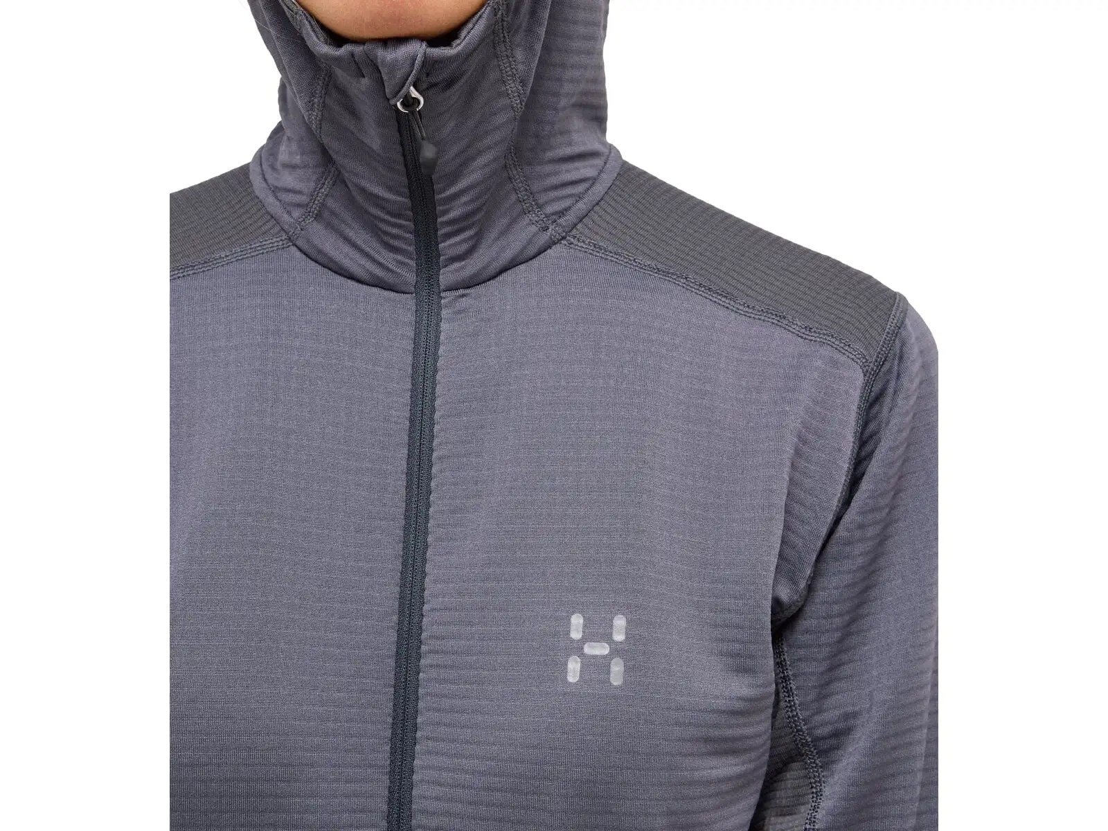 Haglöfs L.I.M Mid Multi Hood dámska mikina s kapucňou tmavosivá