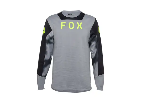 Fox Yth Defend Taunt detský dres s dlhým rukávom Steel Grey
