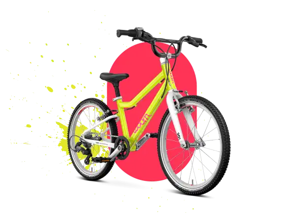 Woom GO 4 detský bicykel neon lime