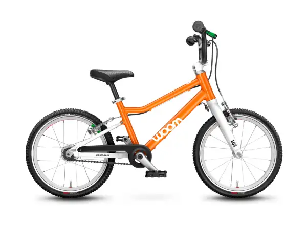Woom 3 Flame Orange Automagic 16" detský bicykel