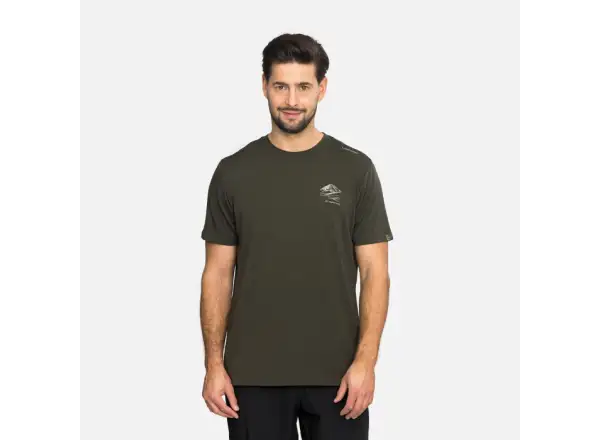 Viking Lenta Bamboo pánske tričko krátky rukáv Olive