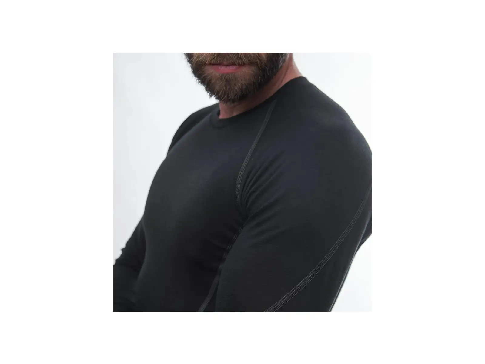 Sensor Merino Active pánske triko dlhý rukáv čierna