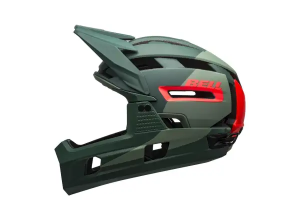Bell Super Air R Spherical prilba Mat/Glos Green/Infrared