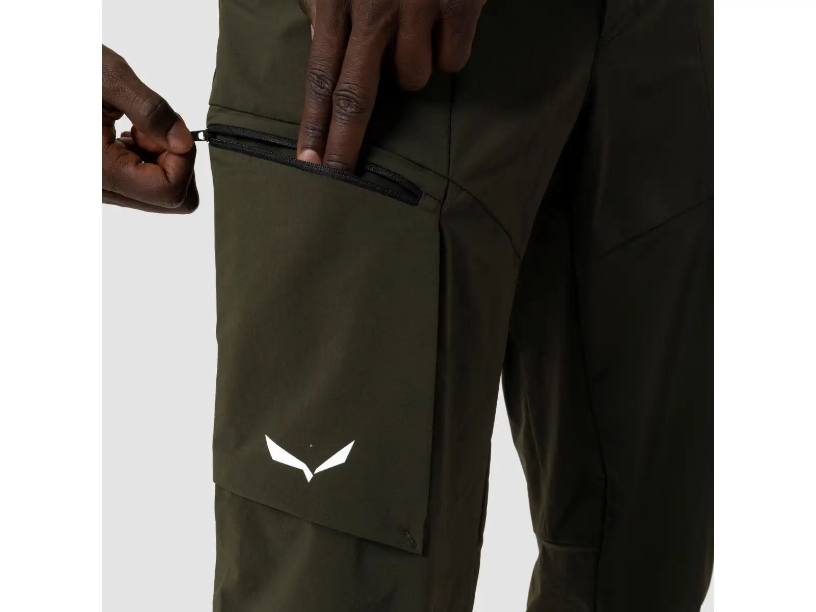 Salewa Puez Durastretch Cargo pánske nohavice Black Out