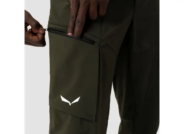 Salewa Puez Durastretch Cargo pánske nohavice Black Out