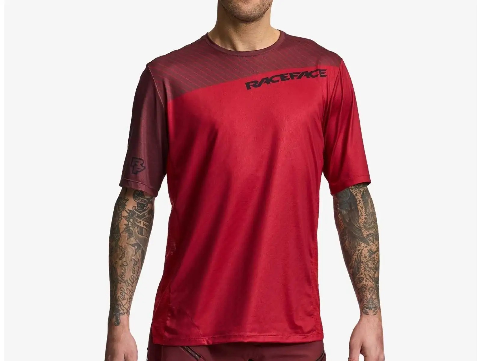 Race Face Indy Pánske tričko s krátkym rukávom Dark Red