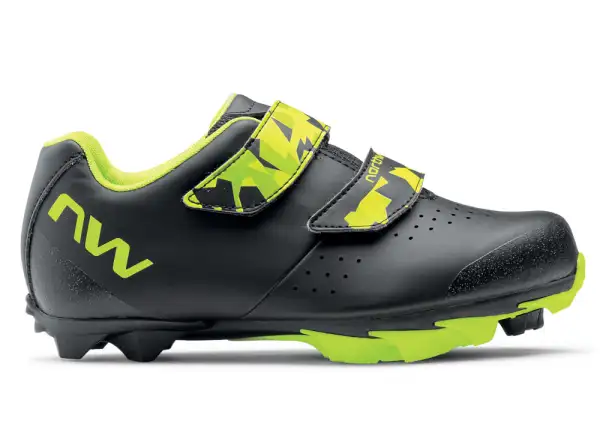 Northwave Origin Junior detské tretry Black/Yellow Fluo