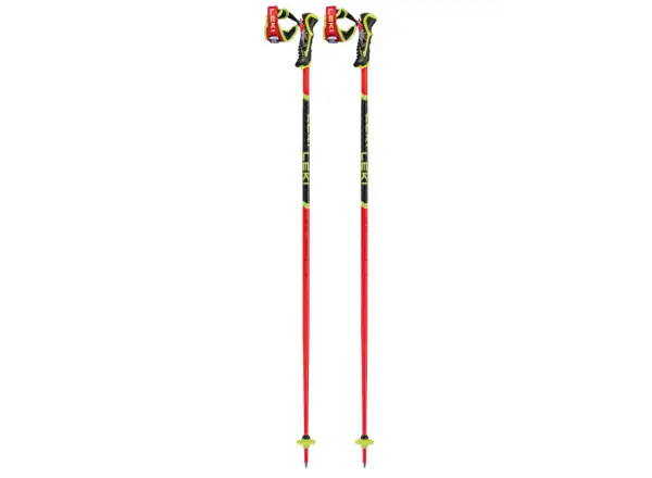 Leki WCR TBS SL 3D zjazdové palice Bright Red/Black/Neonyellow