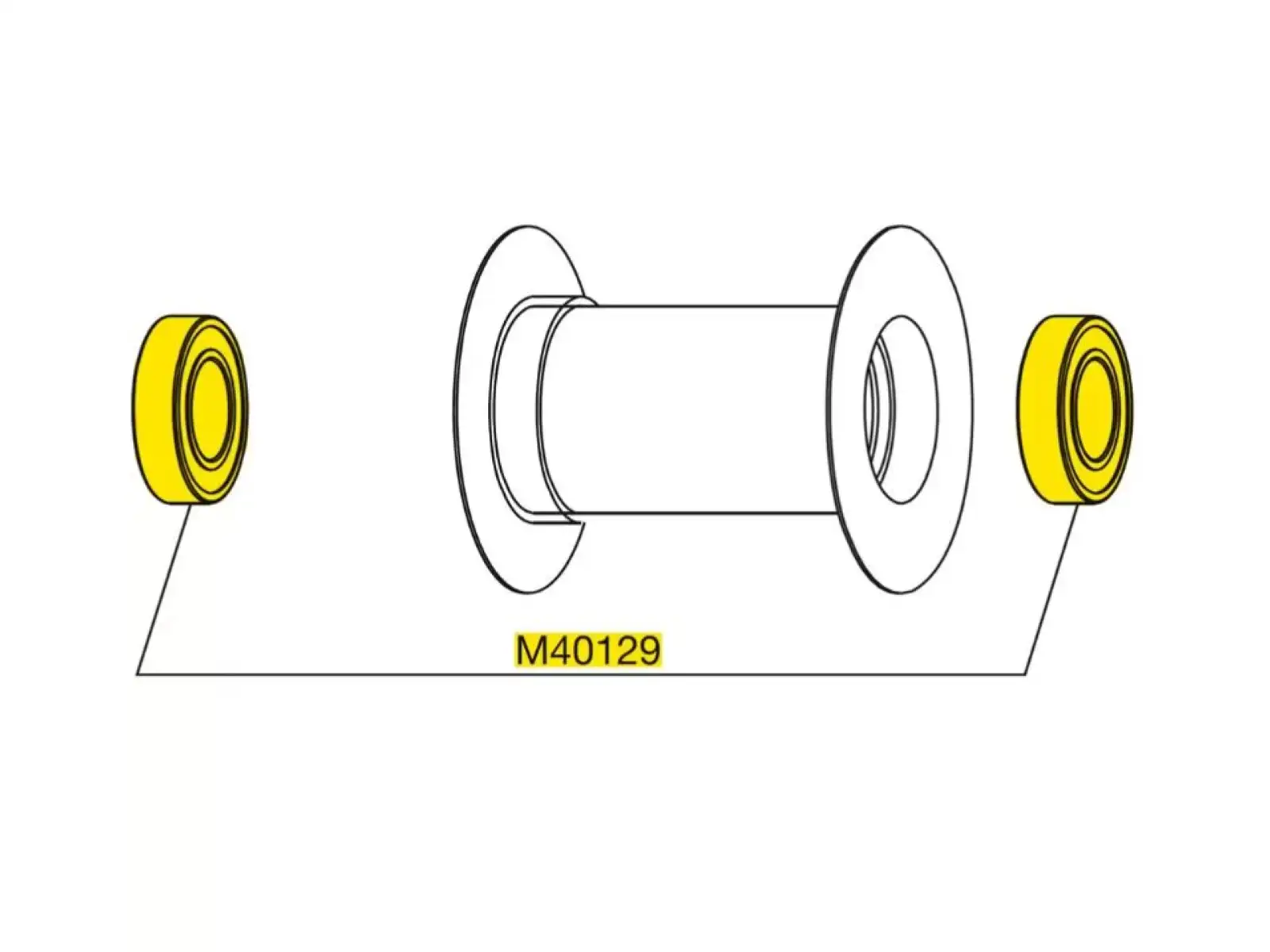 Mavic Bearing Kit pre predný náboj (M40129)