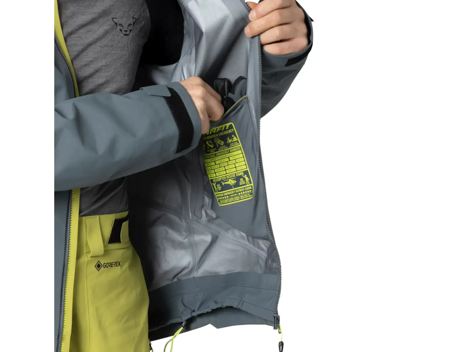 Dynafit Ridge Gore-Tex pánska bunda Golden Lime
