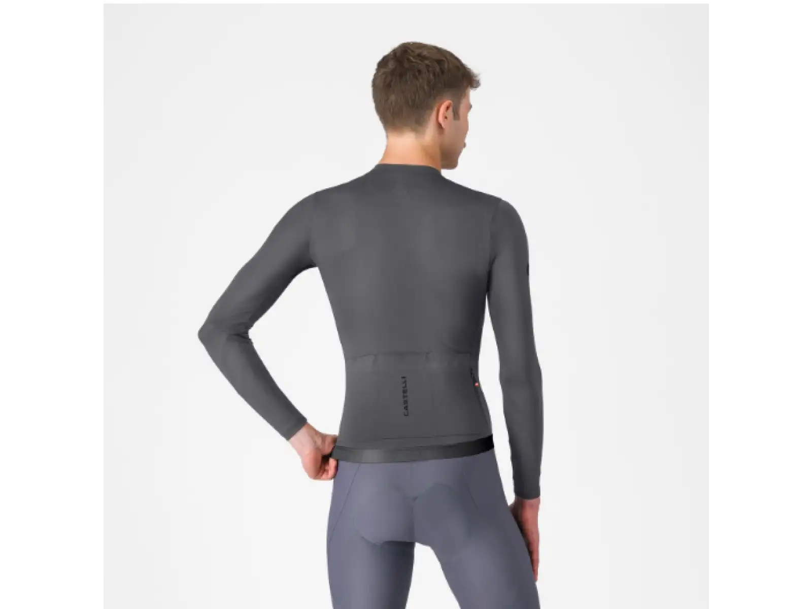 Castelli Espresso 2 pánsky dres dlhý rukáv Smoky Gray