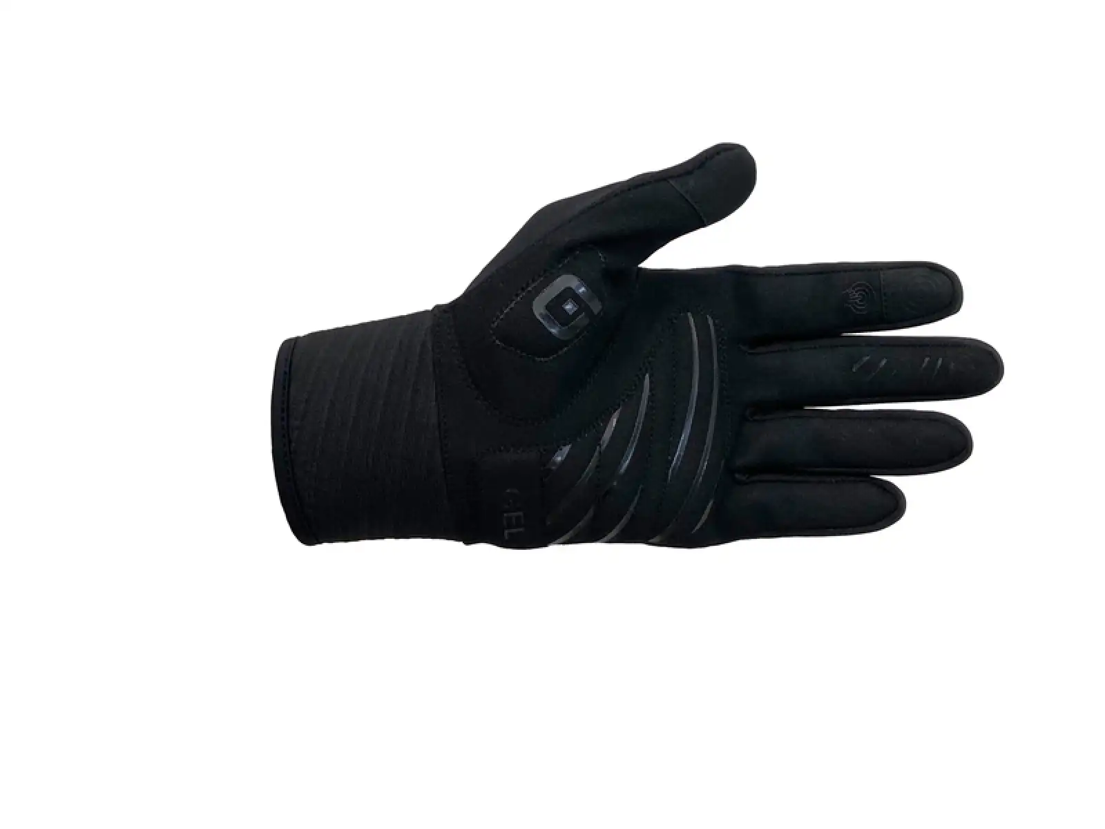 Alé Windprotection dlhé cyklistické rukavice čierna