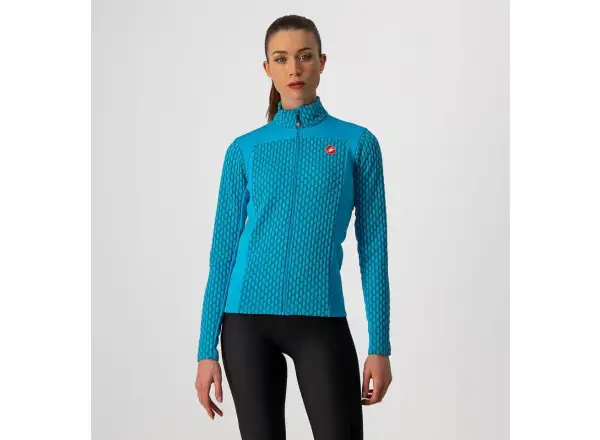 Castelli Sfida 2 dámsky dres dlhý rukáv teal blue/sky blue