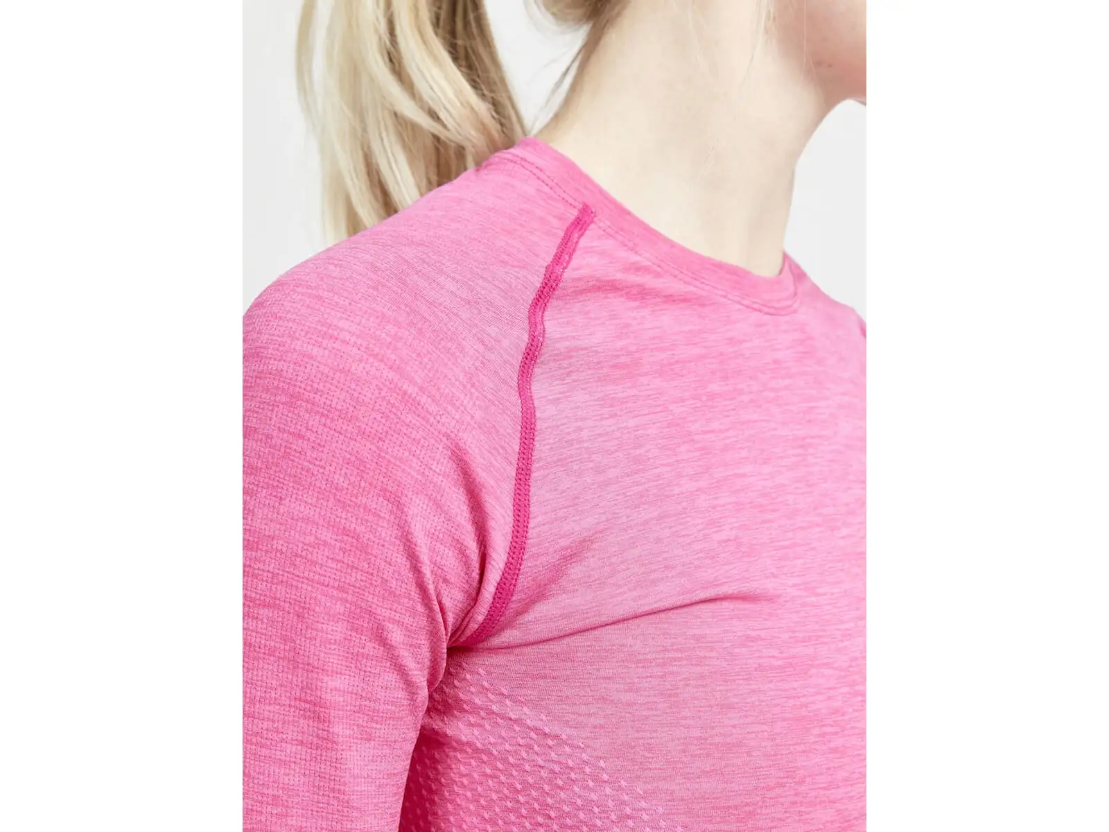 Craft Core Dry Active Comfort dámske tričko dlhý rukáv ružová