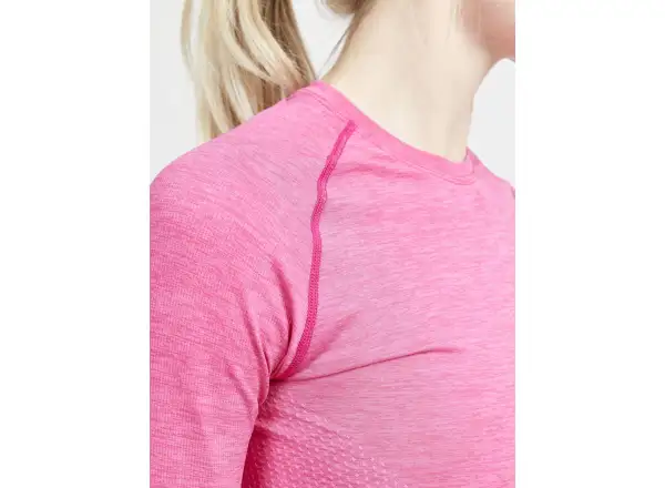 Craft Core Dry Active Comfort dámske tričko dlhý rukáv ružová