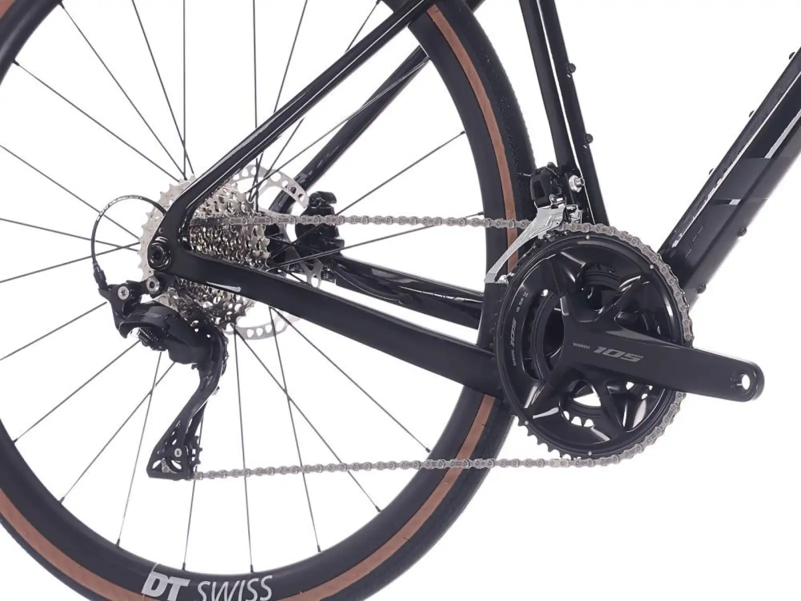 Rock Machine Lukk CR 80 gravel bicykel Gloss Metallic Black