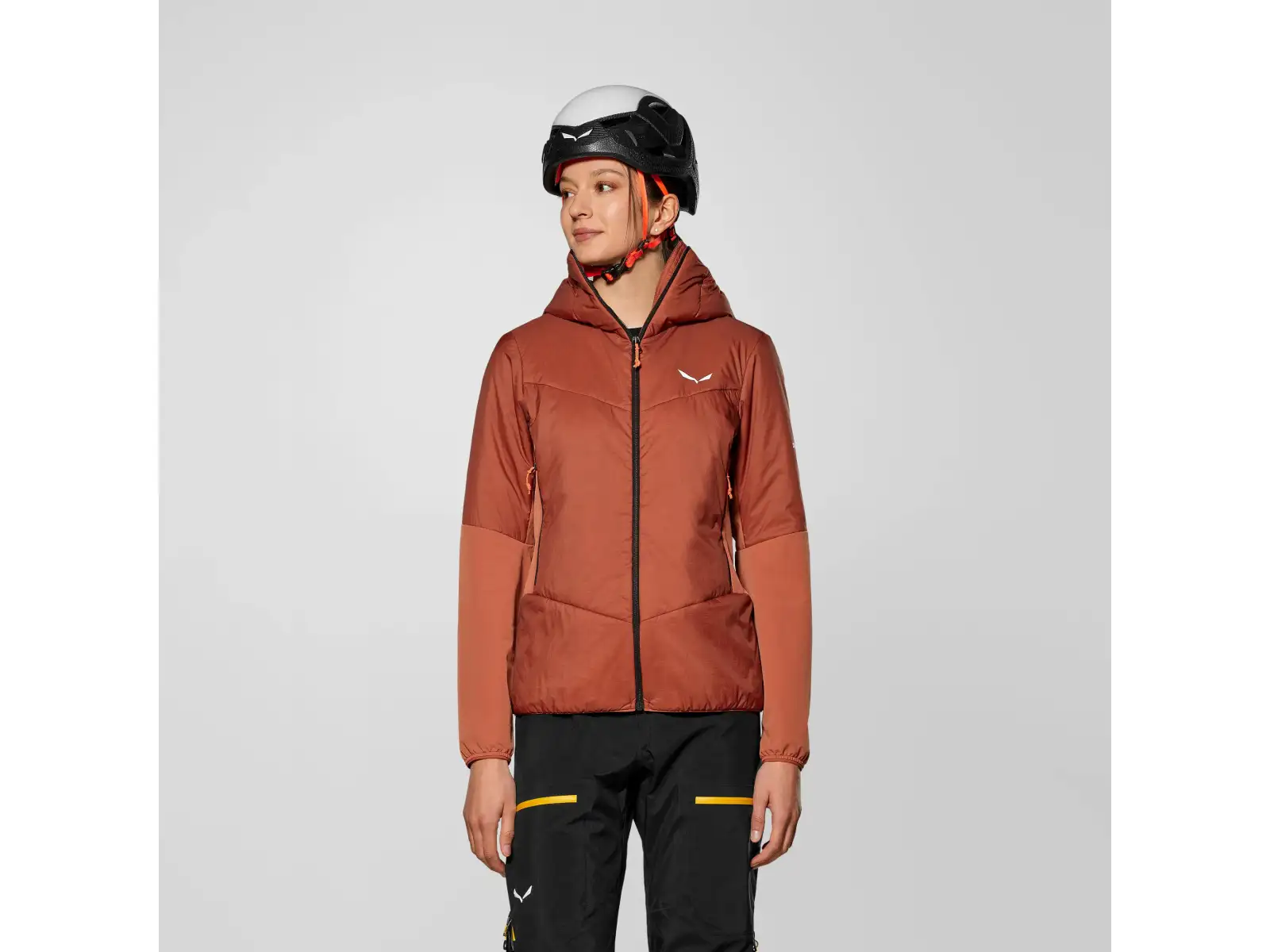 Salewa Ortles Hybrid TirolWool Air dámska bunda Etruscan Red