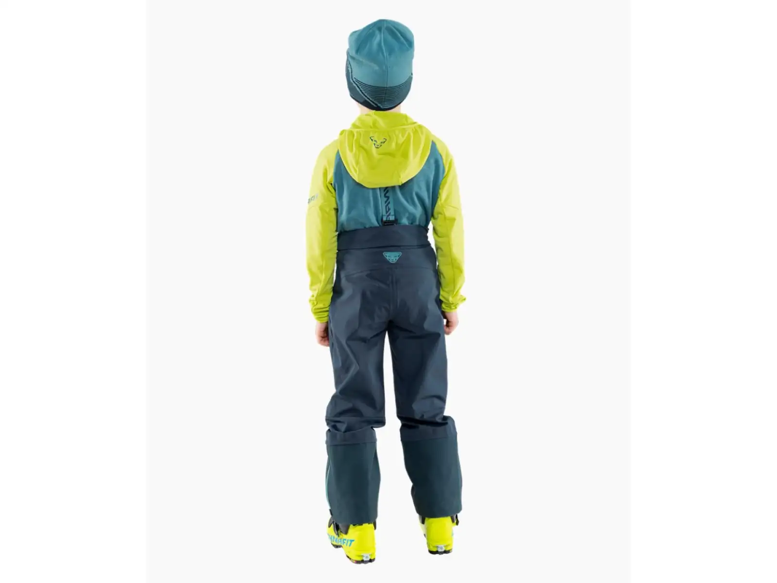 Dynafit Youngstar 3L Detské nohavice s náprsenkou Blueberry/Storm Blue