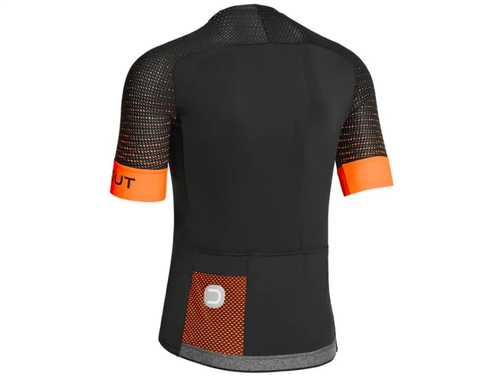 Dotout Hybrid pánsky dres s krátkym rukávom Black/Fluo Orange