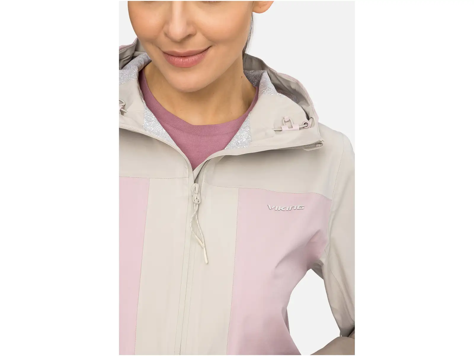 Viking Numani dámska bunda Beige/Light pink