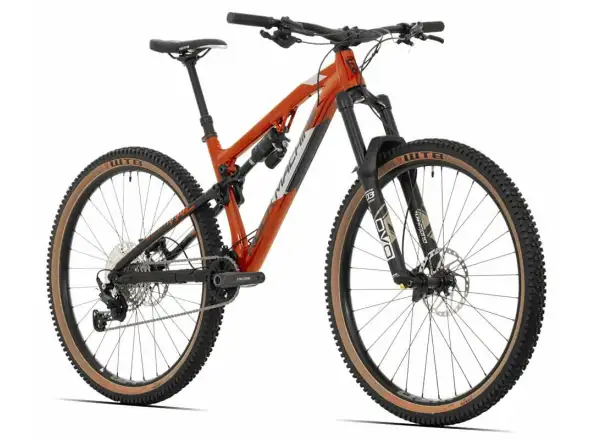 Rock Machine Blizzard TLR 70-29 oranžový/strieborný celoodpružený horský bicykel