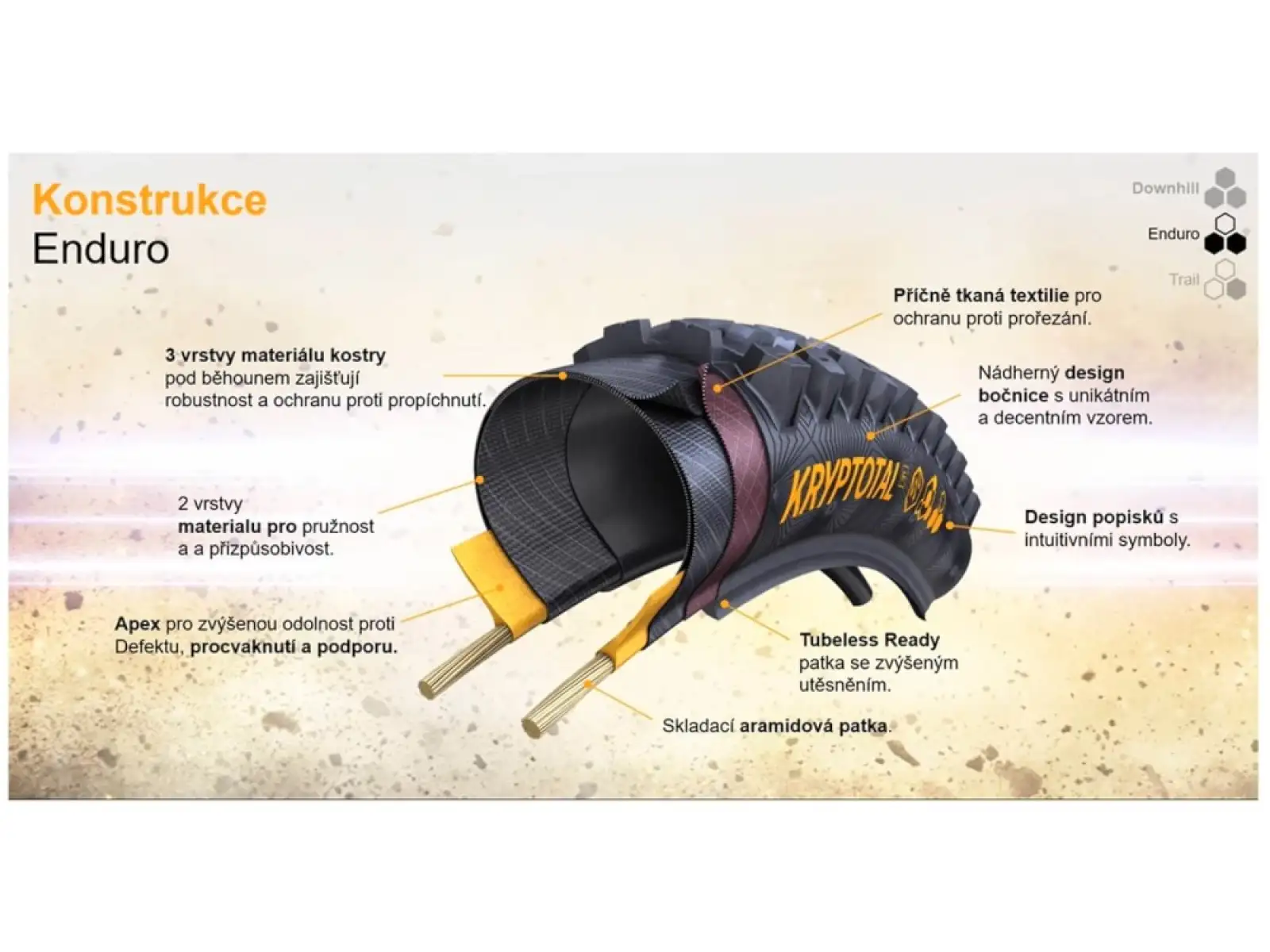 Continental Xynotal Enduro Soft 27,5x2,40" TLR E-25 MTB plášť kevlar čierna