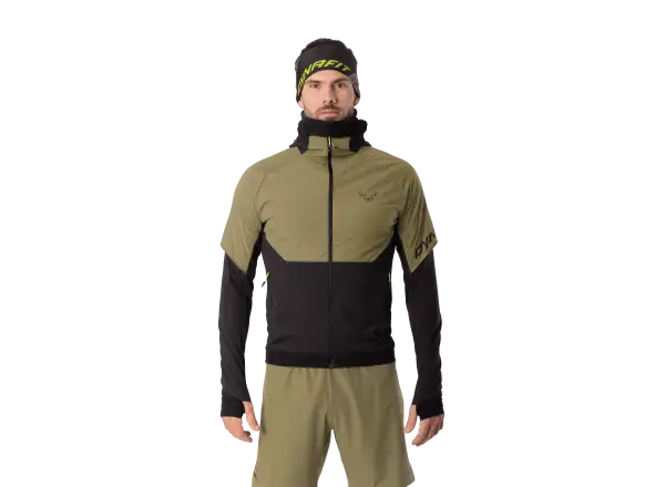 Dynafit Alpine Hybrid pánska bežecká bunda Military Green/Black Out